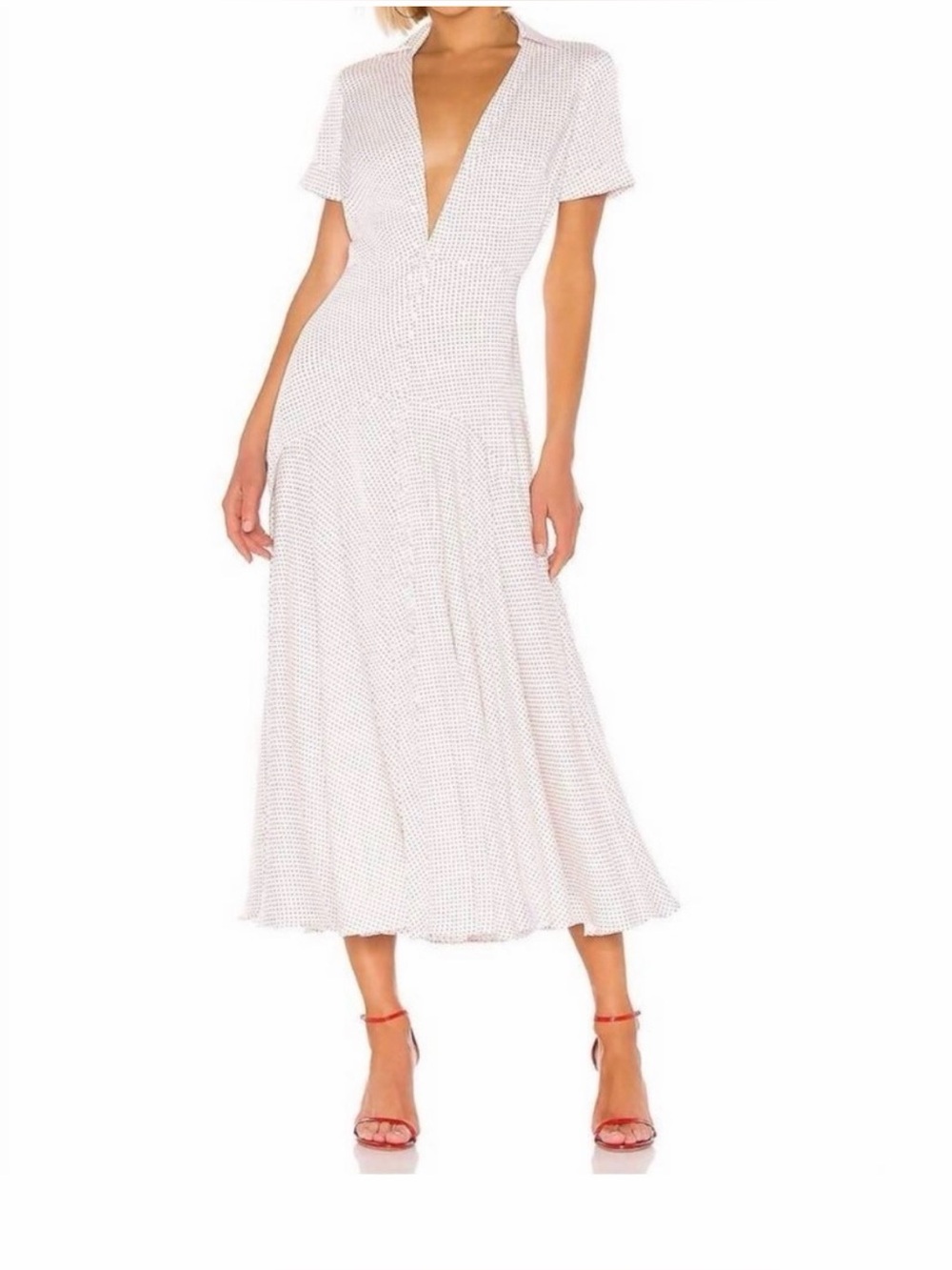 NWT Alexis Pink Polka Dot Athena Maxi Dress Pink Size Small $625 orig.
